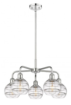 Rochester - 5 Light - 24 inch - Polished Chrome - Chandelier (3442|516-5CR-PC-G556-6CL)