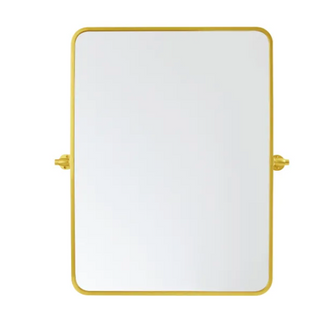 Soft Corner Pivot Mirror 24x32 Inch in Gold (758|MR6A2432GD)