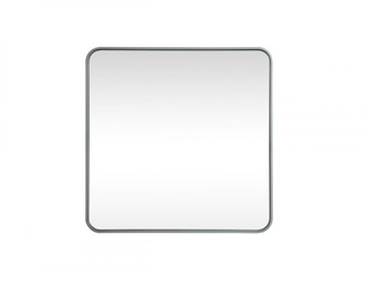 Soft Corner Metal Square Mirror 30x30 Inch in Silver (758|MR803030S)