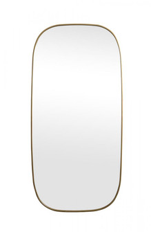 Metal Frame Oval Mirror 36x72 Inch in Brass (758|MR2B3672BRS)