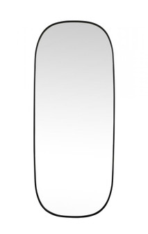 Metal Frame Oval Mirror 30x72 Inch in Black (758|MR2B3072BLK)