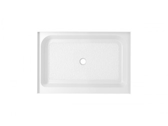 48x36 Inch Single Threshold Shower Tray Center Drain in Glossy White (758|STY01-C4836)