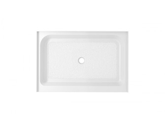 48x36 inch Single threshold shower tray center drain in glossy white (758|STY01-C4836)