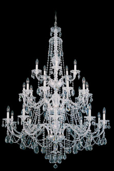 Sterling 25 Light 120V Chandelier in Polished Silver with Clear Radiance Crystal (168|3610-40R)