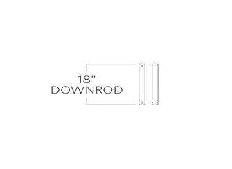 18'' Downrod in Bronze (38|DR18BZ)