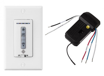 Hardwired Wall Remote Control/Receiver. Fan Speed and Downlight Control. (Non-Reversing) (38|MCRC3)