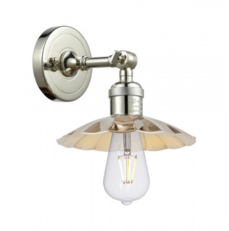 Scallop - 1 Light - 8 inch - Polished Nickel - Adjustable Sconce (3442|203-PN-M17-PN)