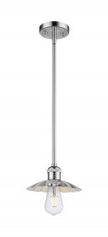 Scallop - 1 Light - 8 inch - Polished Chrome - Mini Pendant (3442|201S-PC-M17-PC)