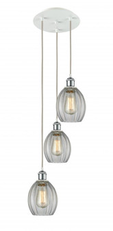 Eaton - 3 Light - 12 inch - White Polished Chrome - Cord Hung - Multi Pendant (3442|113B-3P-WPC-G82)