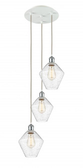 Cindyrella - 3 Light - 15 inch - White Polished Chrome - Cord Hung - Multi Pendant (3442|113B-3P-WPC-G654-8)