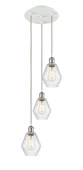 Cindyrella - 3 Light - 13 inch - White Polished Chrome - Cord Hung - Multi Pendant (3442|113B-3P-WPC-G654-6)