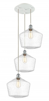 Cindyrella - 3 Light - 19 inch - White Polished Chrome - Cord Hung - Multi Pendant (3442|113B-3P-WPC-G654-12)