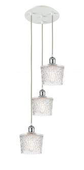 Niagara - 3 Light - 13 inch - White Polished Chrome - Cord Hung - Multi Pendant (3442|113B-3P-WPC-G402)