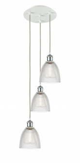 Castile - 3 Light - 13 inch - White Polished Chrome - Cord Hung - Multi Pendant (3442|113B-3P-WPC-G382)