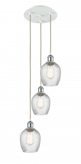 Salina - 3 Light - 12 inch - White Polished Chrome - Cord Hung - Multi Pendant (3442|113B-3P-WPC-G292)