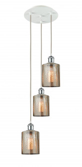 Cobbleskill - 3 Light - 12 inch - White Polished Chrome - Cord Hung - Multi Pendant (3442|113B-3P-WPC-G116)