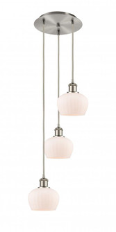 Fenton - 3 Light - 13 inch - Brushed Satin Nickel - Cord Hung - Multi Pendant (3442|113B-3P-SN-G91)