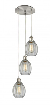 Eaton - 3 Light - 12 inch - Brushed Satin Nickel - Cord Hung - Multi Pendant (3442|113B-3P-SN-G82)