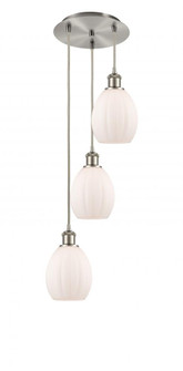 Eaton - 3 Light - 12 inch - Brushed Satin Nickel - Cord Hung - Multi Pendant (3442|113B-3P-SN-G81)