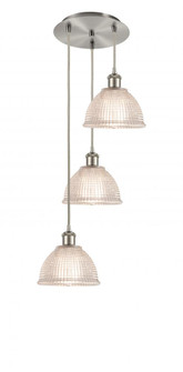 Arietta - 3 Light - 15 inch - Brushed Satin Nickel - Cord Hung - Multi Pendant (3442|113B-3P-SN-G422)