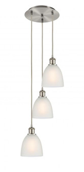 Castile - 3 Light - 13 inch - Brushed Satin Nickel - Cord Hung - Multi Pendant (3442|113B-3P-SN-G381)