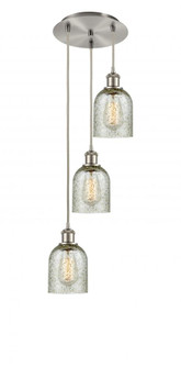 Caledonia - 3 Light - 12 inch - Brushed Satin Nickel - Cord Hung - Multi Pendant (3442|113B-3P-SN-G259)