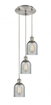 Caledonia - 3 Light - 12 inch - Brushed Satin Nickel - Cord Hung - Multi Pendant (3442|113B-3P-SN-G257)