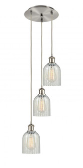Caledonia - 3 Light - 12 inch - Brushed Satin Nickel - Cord Hung - Multi Pendant (3442|113B-3P-SN-G2511)