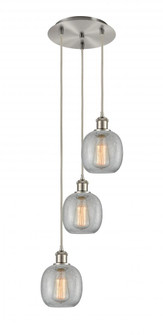 Belfast - 3 Light - 13 inch - Brushed Satin Nickel - Cord Hung - Multi Pendant (3442|113B-3P-SN-G105)