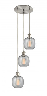 Belfast - 3 Light - 13 inch - Brushed Satin Nickel - Cord Hung - Multi Pendant (3442|113B-3P-SN-G104)