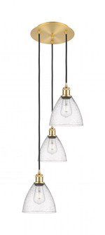 Bristol - 3 Light - 14 inch - Satin Gold - Cord Hung - Multi Pendant (3442|113B-3P-SG-GBD-754)