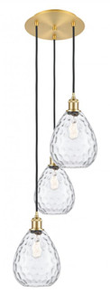 Waverly - 3 Light - 15 inch - Satin Gold - Cord Hung - Multi Pendant (3442|113B-3P-SG-G372)