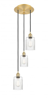 Hadley - 3 Light - 11 inch - Satin Gold - Cord Hung - Multi Pendant (3442|113B-3P-SG-G342)