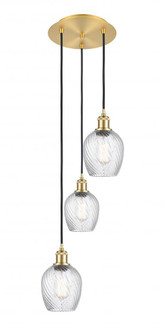 Salina - 3 Light - 12 inch - Satin Gold - Cord Hung - Multi Pendant (3442|113B-3P-SG-G292)