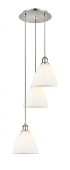 Bristol - 3 Light - 14 inch - Polished Nickel - Cord Hung - Multi Pendant (3442|113B-3P-PN-GBD-751)