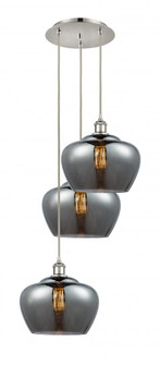 Fenton - 3 Light - 18 inch - Polished Nickel - Cord Hung - Multi Pendant (3442|113B-3P-PN-G93-L)