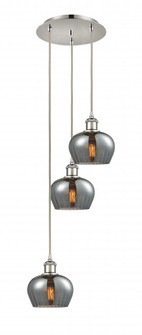 Fenton - 3 Light - 13 inch - Polished Nickel - Cord Hung - Multi Pendant (3442|113B-3P-PN-G93)