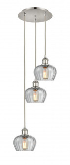 Fenton - 3 Light - 13 inch - Polished Nickel - Cord Hung - Multi Pendant (3442|113B-3P-PN-G92)
