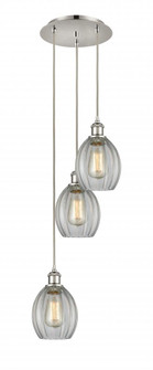 Eaton - 3 Light - 12 inch - Polished Nickel - Cord Hung - Multi Pendant (3442|113B-3P-PN-G82)