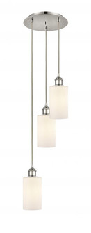 Clymer - 3 Light - 10 inch - Polished Nickel - Cord Hung - Multi Pendant (3442|113B-3P-PN-G801)