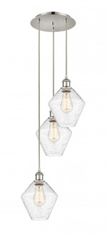 Cindyrella - 3 Light - 15 inch - Polished Nickel - Cord Hung - Multi Pendant (3442|113B-3P-PN-G654-8)