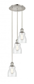 Ellery - 3 Light - 12 inch - Polished Nickel - Cord Hung - Multi Pendant (3442|113B-3P-PN-G394)