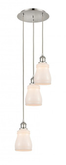 Ellery - 3 Light - 12 inch - Polished Nickel - Cord Hung - Multi Pendant (3442|113B-3P-PN-G391)