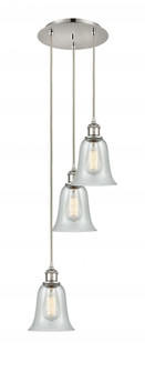 Hanover - 3 Light - 13 inch - Polished Nickel - Cord Hung - Multi Pendant (3442|113B-3P-PN-G2812)