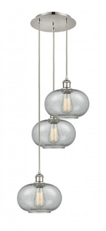 Gorham - 3 Light - 16 inch - Polished Nickel - Cord Hung - Multi Pendant (3442|113B-3P-PN-G247)
