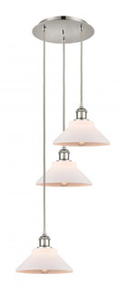 Orwell - 3 Light - 15 inch - Polished Nickel - Cord Hung - Multi Pendant (3442|113B-3P-PN-G131)