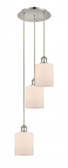 Cobbleskill - 3 Light - 12 inch - Polished Nickel - Cord Hung - Multi Pendant (3442|113B-3P-PN-G111)