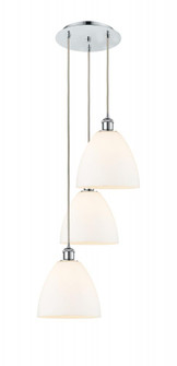 Bristol - 3 Light - 16 inch - Polished Chrome - Cord Hung - Multi Pendant (3442|113B-3P-PC-GBD-91)