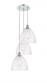 Bristol - 3 Light - 19 inch - Polished Chrome - Cord Hung - Multi Pendant (3442|113B-3P-PC-GBD-124)