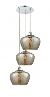 Fenton - 3 Light - 18 inch - Polished Chrome - Cord Hung - Multi Pendant (3442|113B-3P-PC-G96-L)